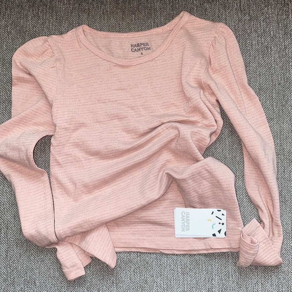 Pink glitter Long Sleeve top